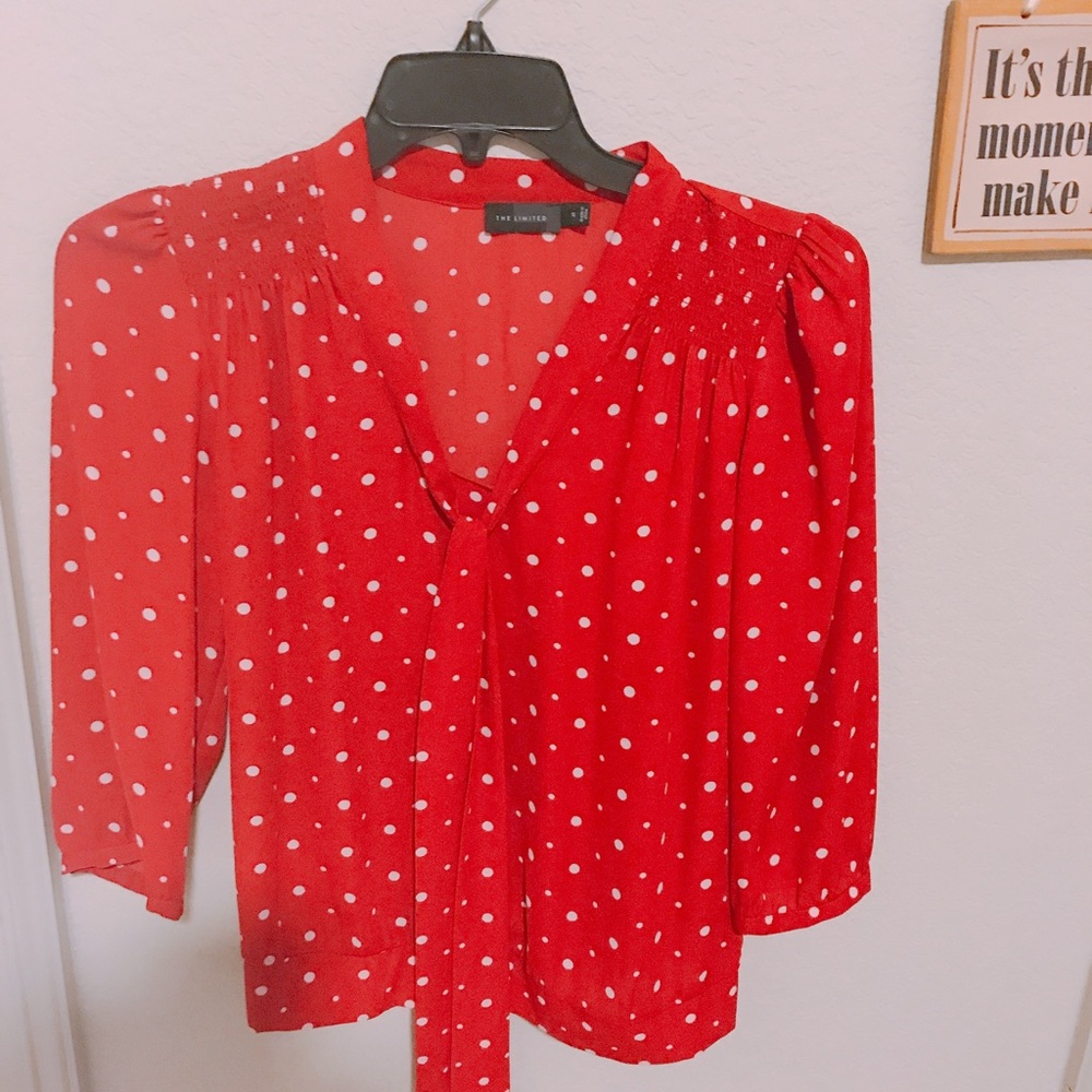 Polka dot blouse